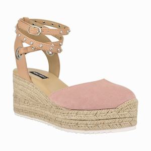 Nine West Adore Espadrille Sleehak Sandalen Roze Nederland | NXT-970184